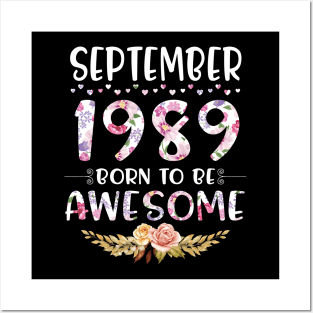 Happy Birthday 31 Years old to me you nana mommy daughter September 1989 Born To Be Awesome Posters and Art